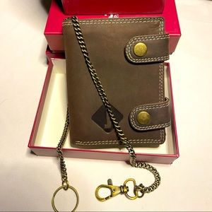 New in box unisex biker wallet